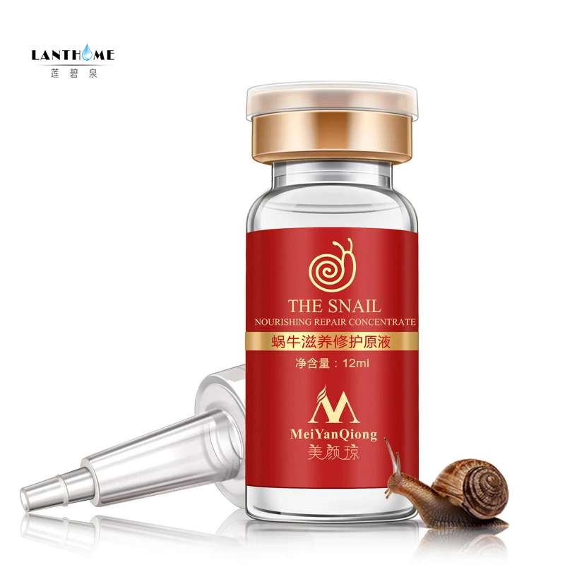 High Quality Snail 100% Pure Plant Extract Hyaluronic Acid Liquid Whitening Blemish Serum Ampoules anti-acne Rejuvenation | Красота и