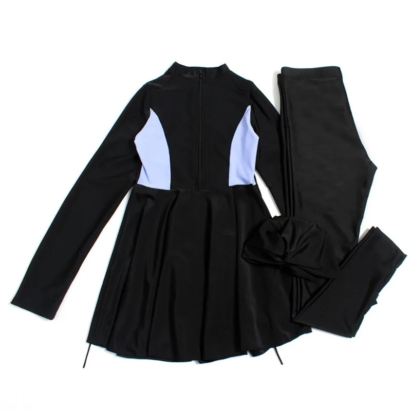 

Black Swimming Suit For Burkini Muslim Fashion Swimwear Women Swimsuit Long Sleeve Arabic Turkey Pakistani Islamic Swim Wear