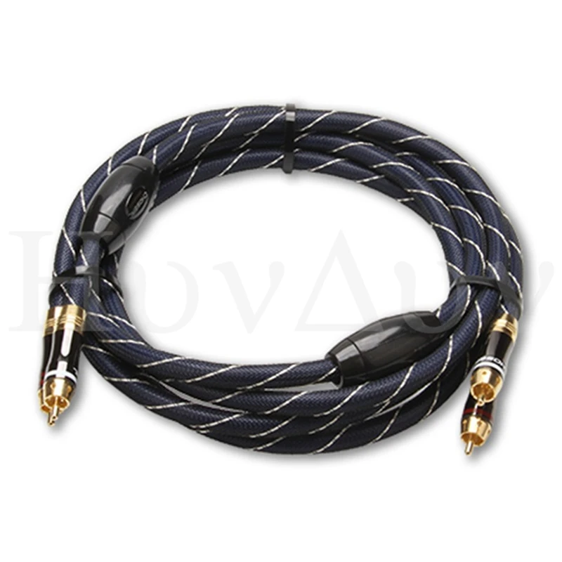 Кабель аудио усилителя мощности Choseal AB 5409 HiFi красный и белый разъем RCA для