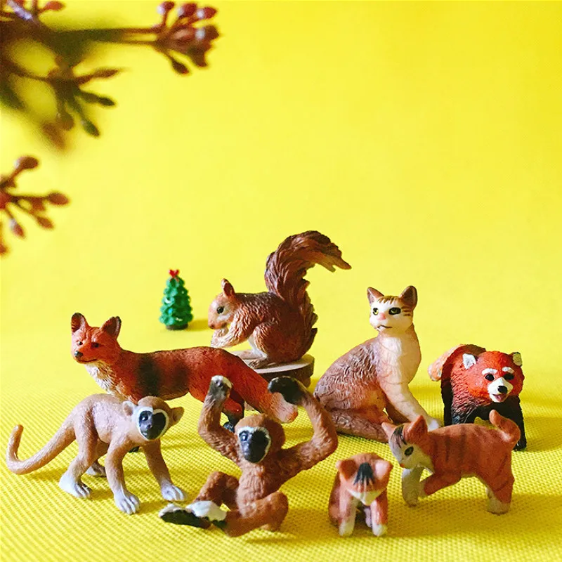 Новый ~ 1 шт./белка кошка обезьяна лиса альпака енот миниатюрные/милые/Сказочный