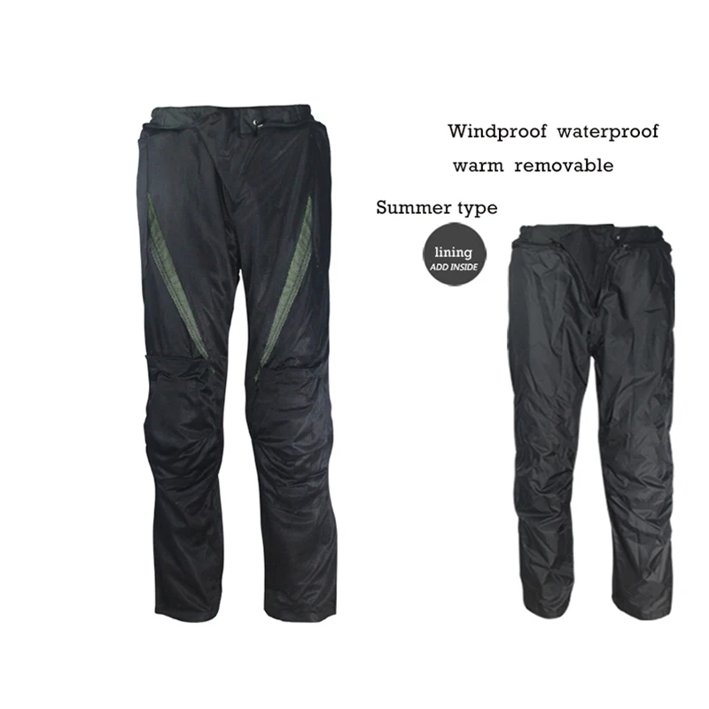 Штаны для езды на мотоцикле мужчин и женщин набор гонок В рыцарском стиле анти