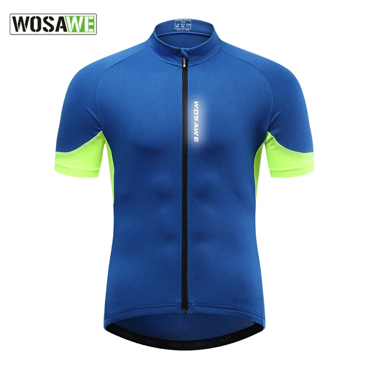 

Мужская велосипедная Джерси WOSAWE с коротким рукавом, одежда для велоспорта, быстросохнущие дышащие спортивные топы, Джерси для бега и велоспорта на открытом воздухе