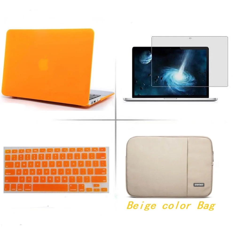 POSEIT 4in1 Matte Hard case laptop sleeve bag keyboard cover LCD For Apple Macbook Air 13 inch Model : A1466 A1369 (2010-2017) | Компьютеры