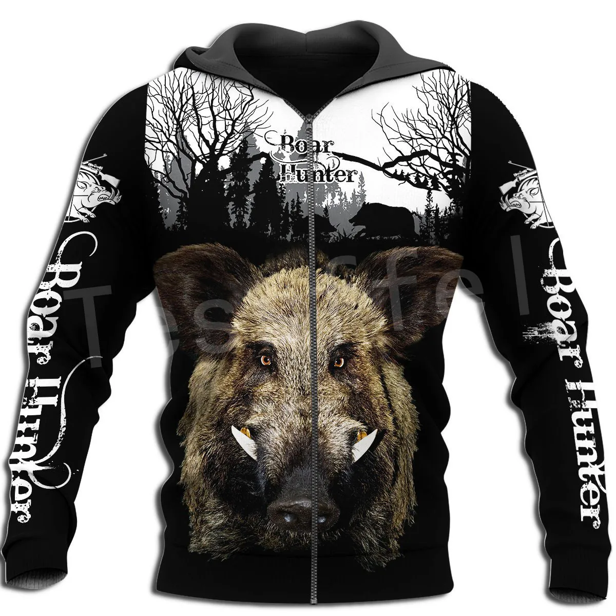 

Tessffel Boar Hunter Animal Hunting Camo Tattoo Pullover NewFashion Tracksuit LongSleeve 3DPrint Streetwear Hoodies Men/Women 14