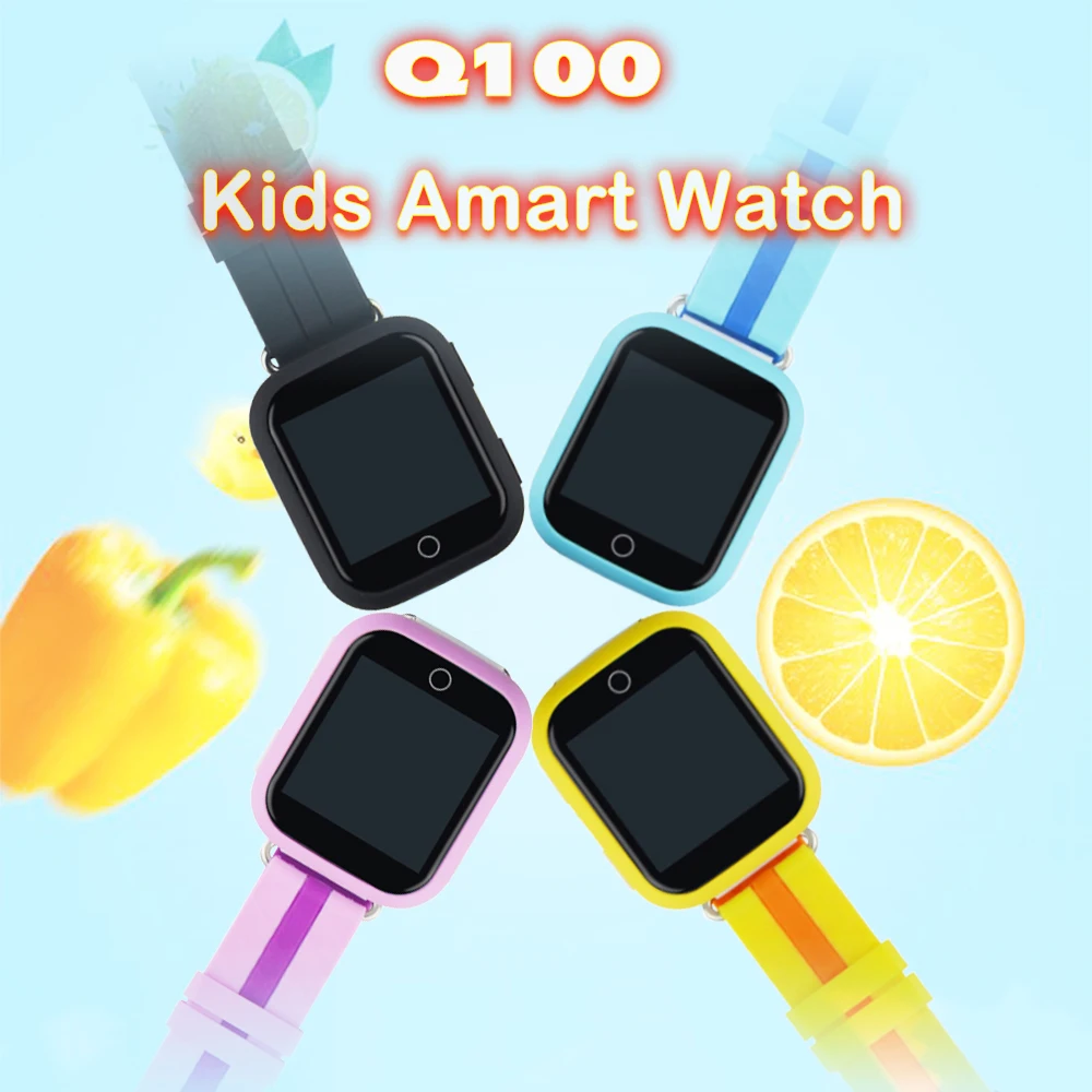 Смарт часы Q100 1 54 дюйма IPS Wi Fi GPS|GPS-трекеры| |