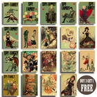 Постер из аниме СемьЯ, ретро постер из крафт-бумаги для гостиной, бара, декоративные наклейки для интерьера, настенная живопись