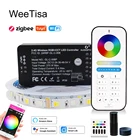Светодиодная лента RGB CCT 12 В 5 м RGBCCT WIFI Smart Gledopto Zigbee Pro контроллер, водонепроницаемая SMD 5050 Светодиодная лента для украшения комнаты