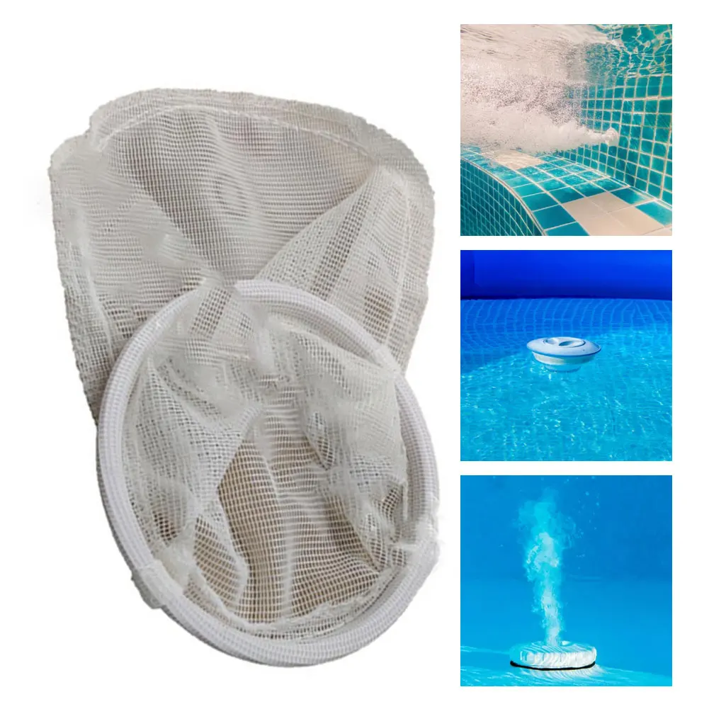 

Swimming Pool Skimmer Socks Aquarium Debris Leaves Filter Replacement Net Mesh Bag Skimmer Basket Filter Removes Leaves Cleaning