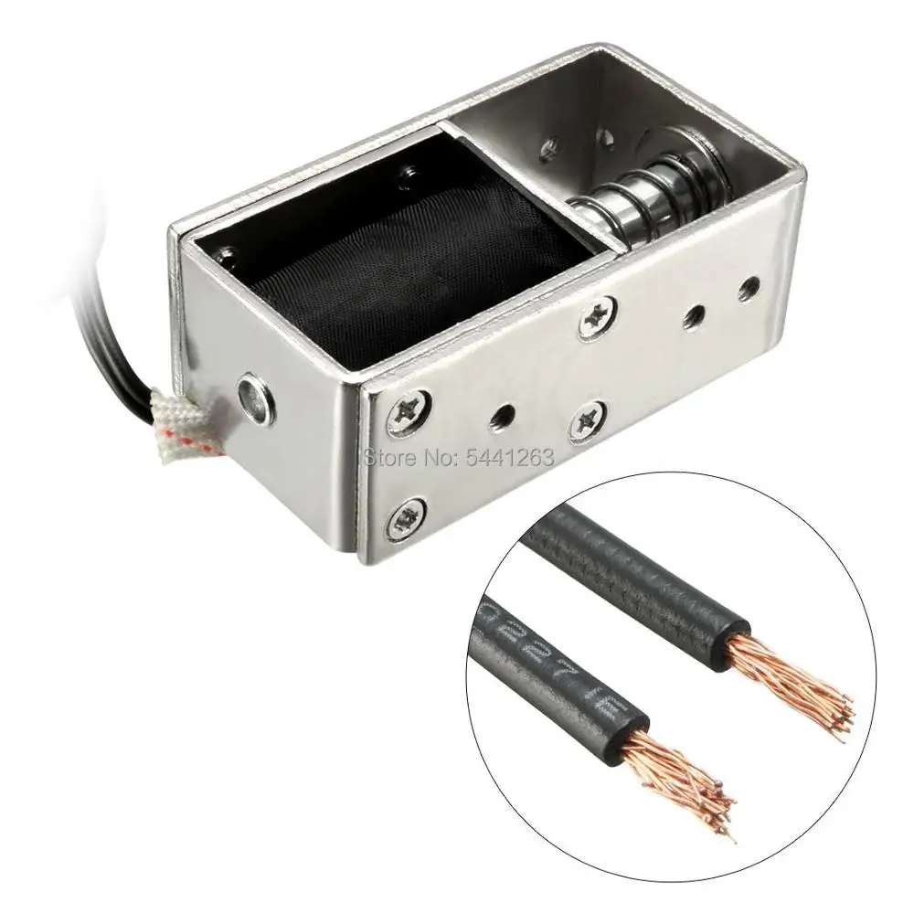 JF-S1670DL DC 6V 12V 24V 400mA 40N 10mm Pull Type Open Frame Линейный движение Электромагнит |