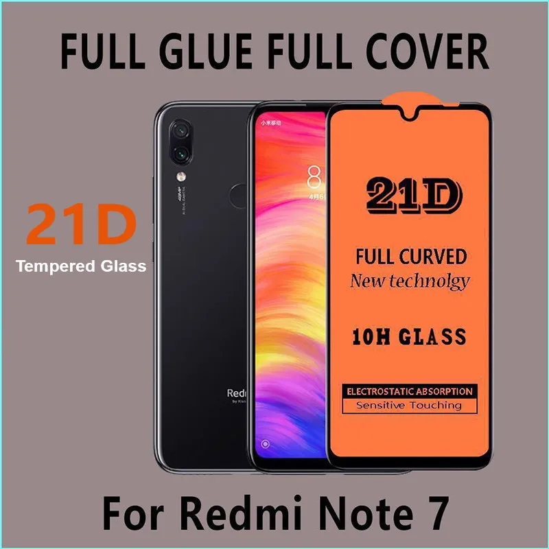 Защитное стекло для Xiaomi Redmi Note 8 T Pro 7 9Pro Max закаленное 50 шт./лот | Мобильные телефоны