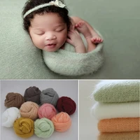 baby mohair receiving blanket infants swaddle wrap newborn photography props backdrop blanket photo shooting accessories