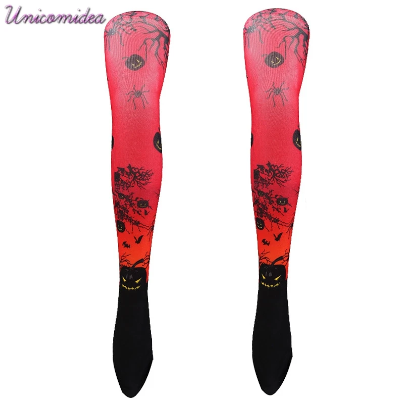 Best 1 Pair Women Socks Combed Cotton Christmas Pumpkin Starry Sky Skull Galaxy Space Novelty Funny Women Socks