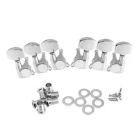 6pcs guitar string tuning pegs 3l3r chrome tuners heads for folk acoustic electric guitar tuner guitar parts fender replacement
