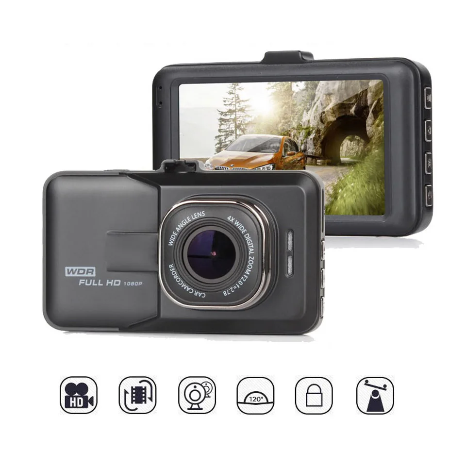 3 дюймовый Автомобильный видеорегистратор Full HD 1080 P Автомобильная камера Dvr с