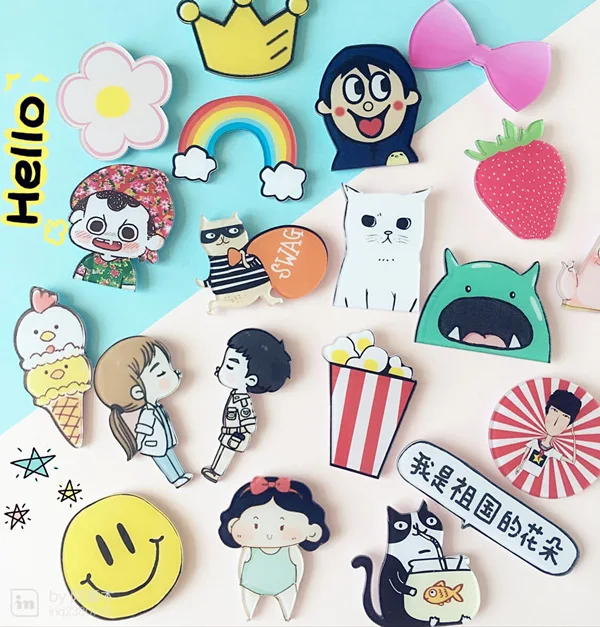 Hot Sale Cute Popular High Quality 1PC Acrylic Magnetic Sticker Home Decoration Pet Dog Cartoon Fridge Magnet | Дом и сад