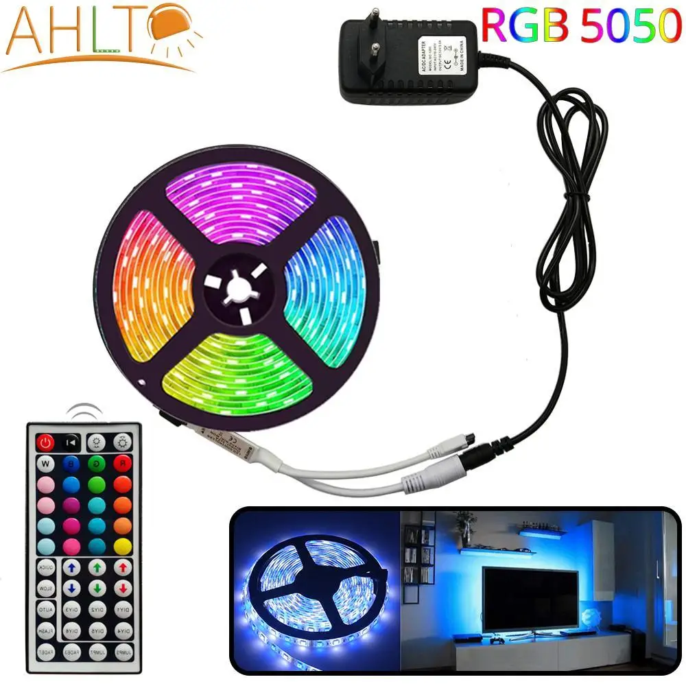 

Светодиодные ленты светильник RGB 5050 SMD 2835 ТВ лента тыловая подсветка светильник ing настольные лампы светодиод украшения Дистанционное Управ...