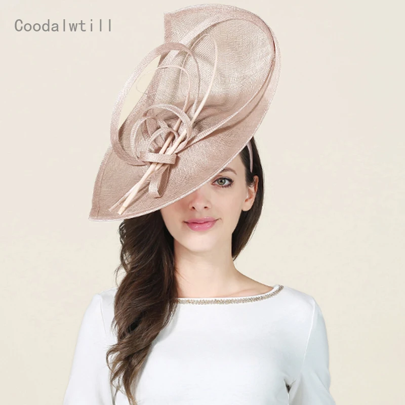

Шляпа-пиллбокс Женская в винтажном стиле, большая Вуалетка для свадьбы, Элегантная черная церковная шапка с перьями, Дерби