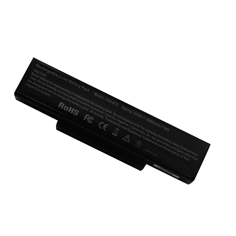 Golooloo 9 ячеек 6600 мАч аккумулятор для ноутбука ASUS A32-K72 A72 A72D A72DR A72F A72J A72JK A72JR A32-N71 K72 K72D