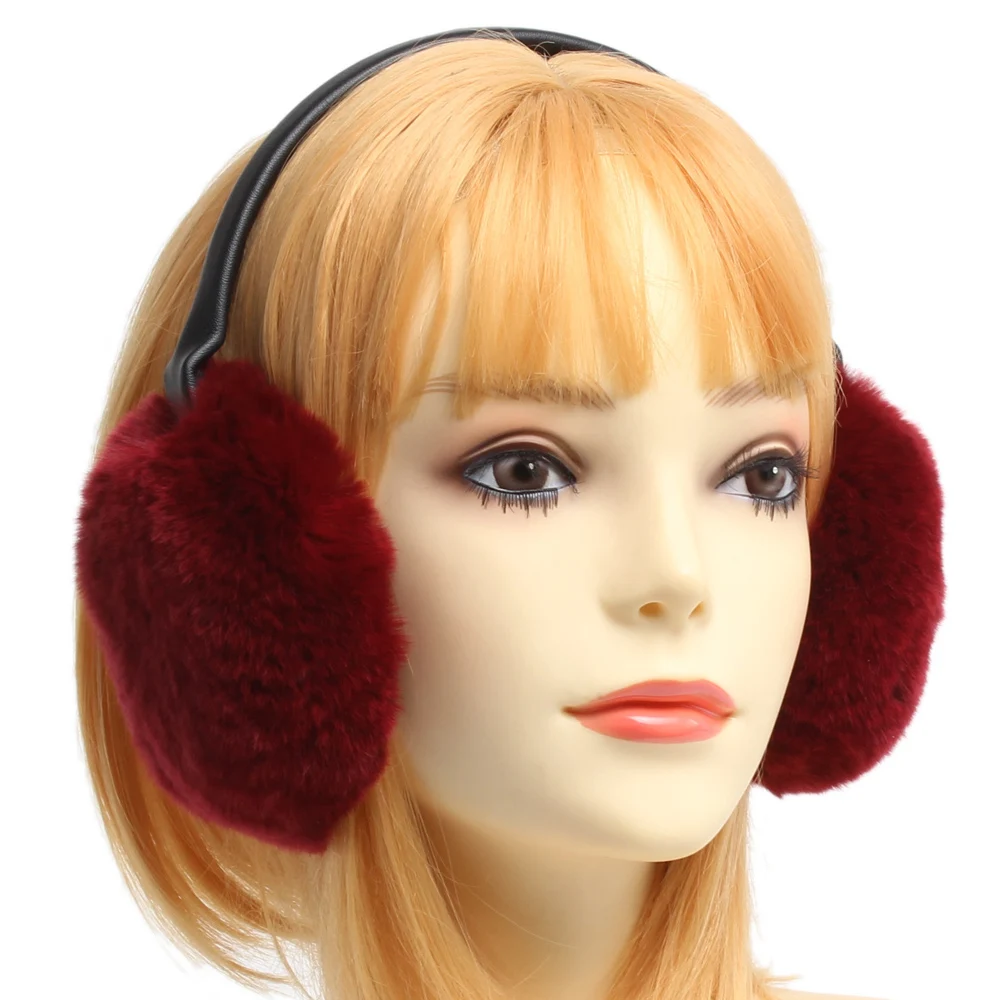 Новое поступление зимние женские теплые меховые наушники из натурального меха