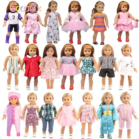 Аксессуары для игрушек комбинезон Новинка 43 см кукла для новорожденных одежда платье с листьями для 18-дюймовой американской куклы подарок ...