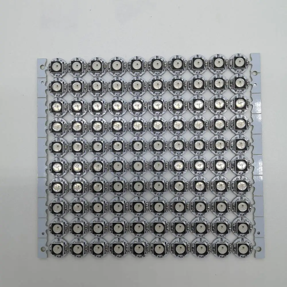 Светодиодная лента WS2812B WS2812 с теплоотводом чипа от DC5V 5050SMD RGB WS2811 IC Встроенная 1 ~ 1000