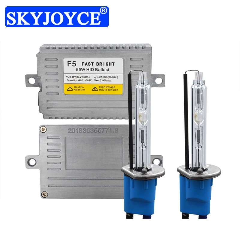 SKYJOYCE F5 55 Вт AC тонкий DLT HID Балласт набор 12 в 5500 к автомобильный светильник
