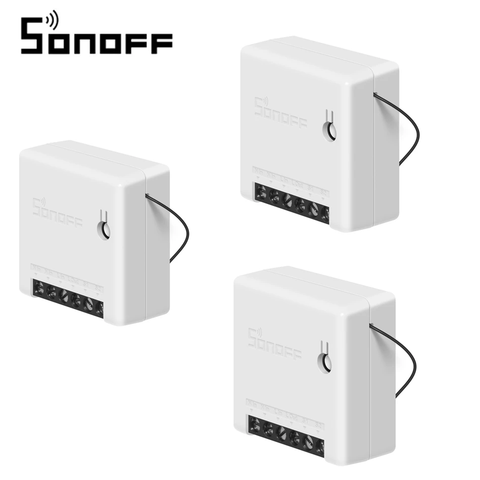 3 PCS SONOFF 10 шт. мини двухсторонний умный переключатель приложение голосовой таймер управление DIY Автоматизация умный дом работа с внешним переключателем для Google - Комплект: 3 PCS