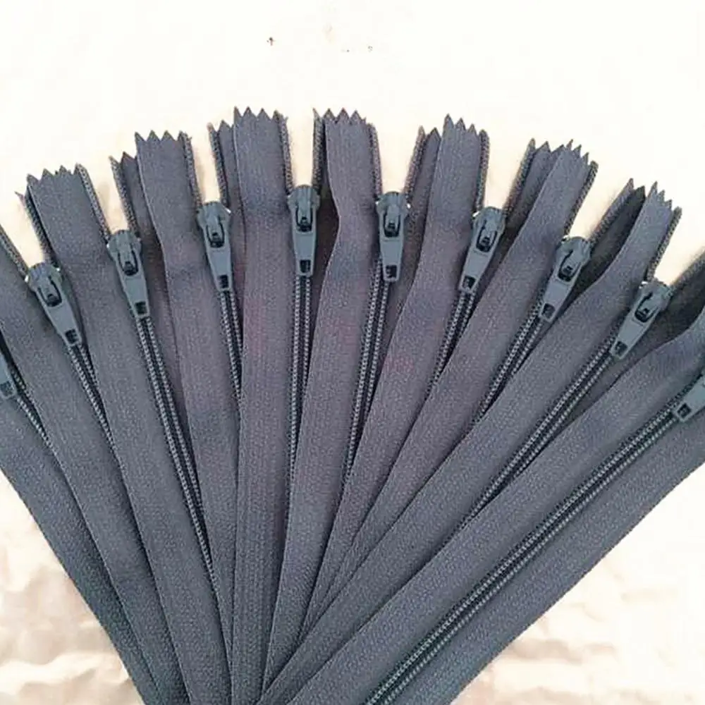 

10 pieces. gray 30cm (12inch) nylon zipper, sewer tailor, handicraft and FGDQRS