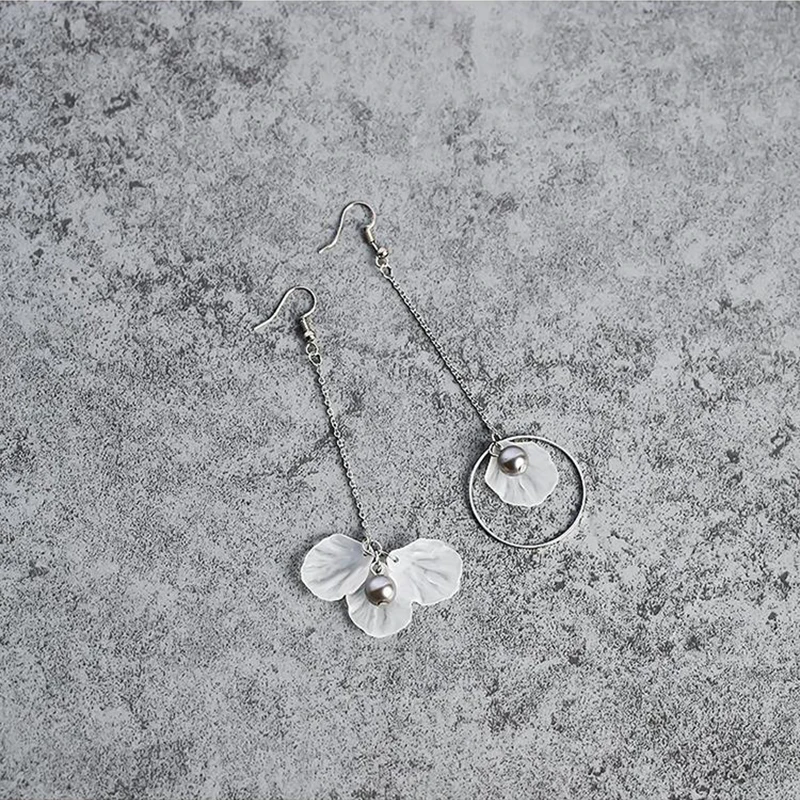 Женские многослойные серьги SUKI серьги-подвески с цветком из искусственного