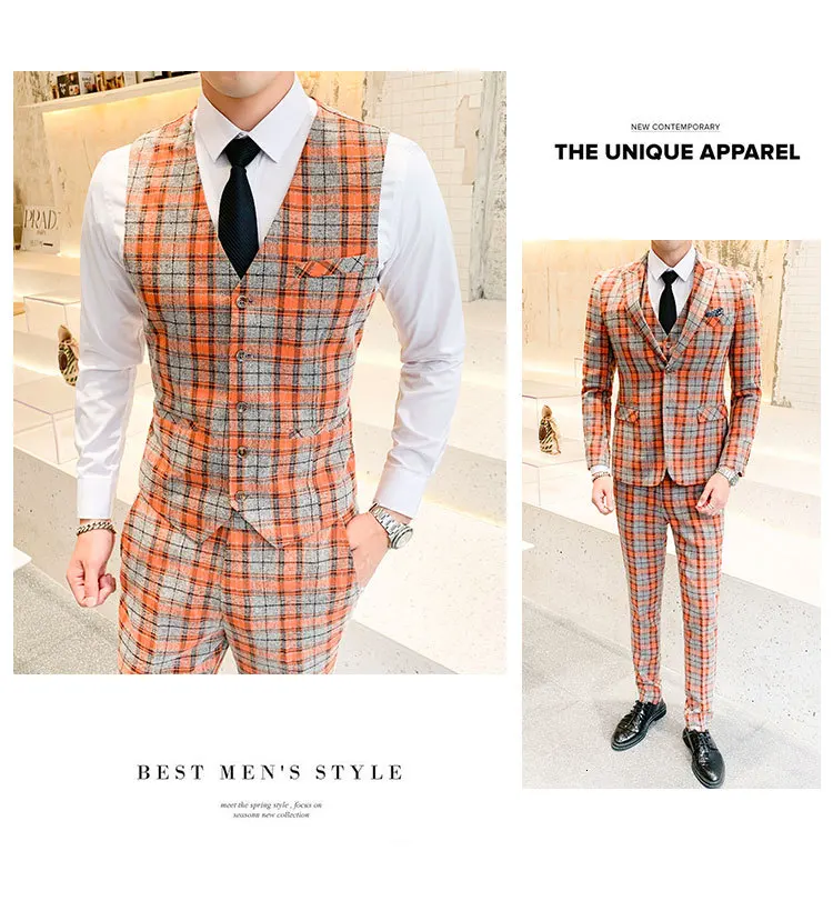 Костюм Homme Vestito Uomo Elegante костюм Homme Mariage клетчатые итальянские костюмы мужские курчавые куртки мужские свадебные костюмы Ternos