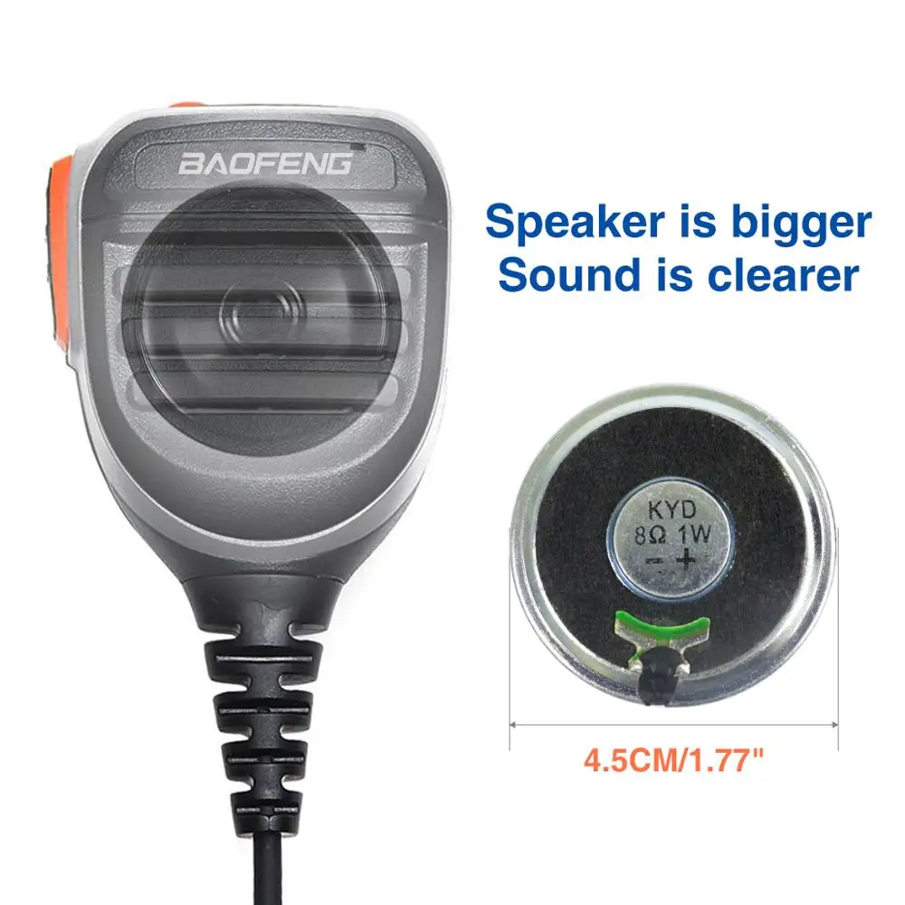 Водонепроницаемая Наплечная Колонка Baofeng UV 9R plus микрофон для портативной рации XR/