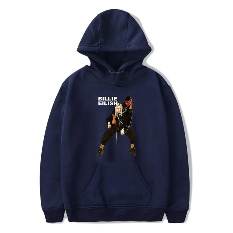 Billie Eilish 3 Зимняя негабаритная толстовка с капюшоном, пуловер, толстовка Billie Eilish, Женская Толстовка Poleron Mujer,, Ulzzang, длинный рукав, с капюшоном, уличная одежда - Цвет: Billie Eilish 3
