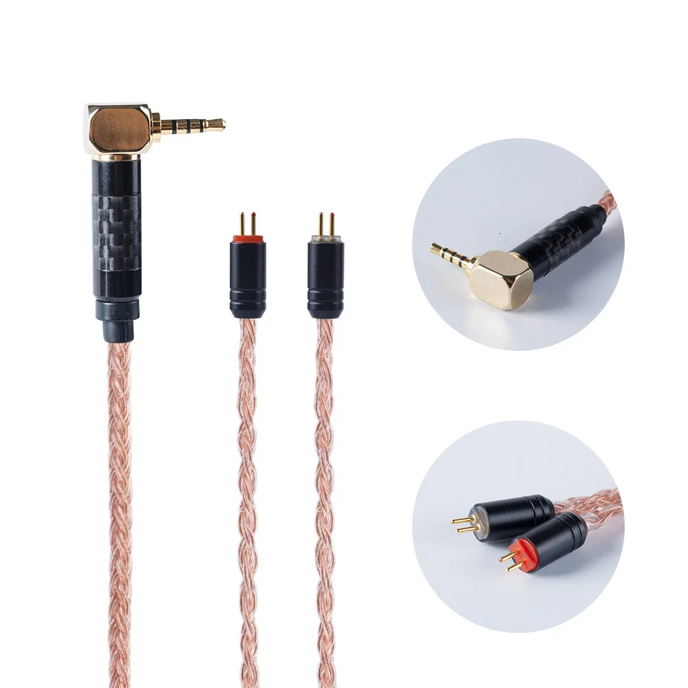 HiFiHear 16 Core коричневый позолоченный Модернизированный кабель 2,5/3,5/4,4 мм балансный кабель с MMCX/2pin разъем для KZ AS10 ZS10 ZST CCA C10