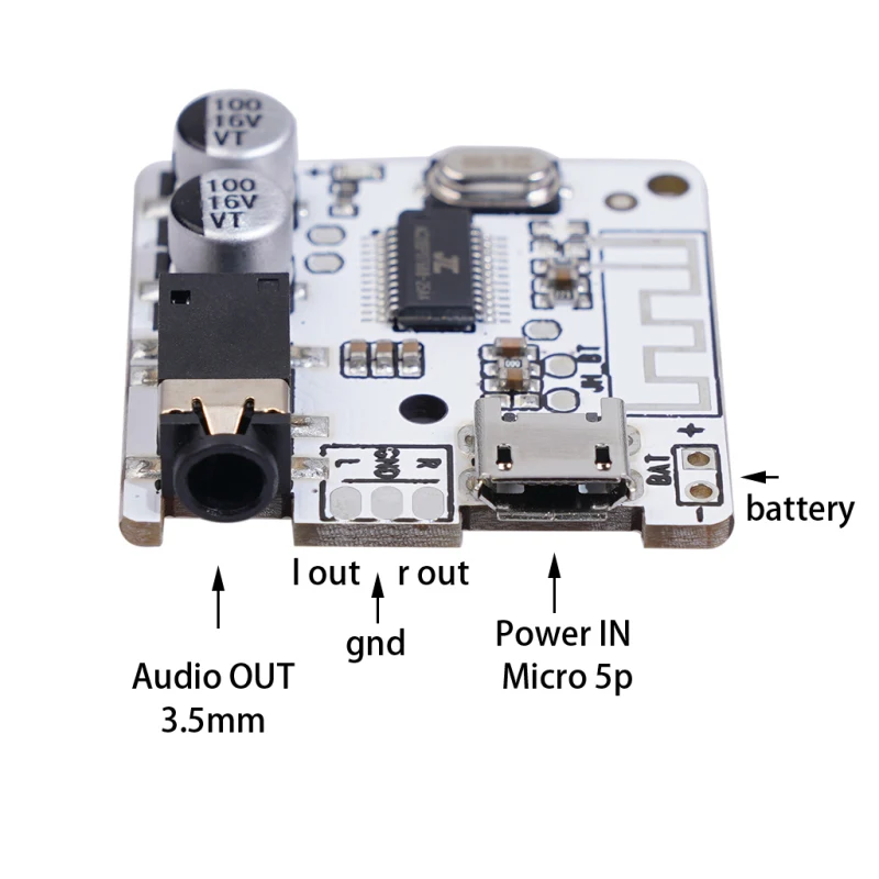 

3.5mm DIY Car Bluetooth Audio Receiver WAV+APE+FLAC+MP3 Lossless Decoding Stereo Output TSLM1Bluetooth 5.0 JL6925A Stereo Music