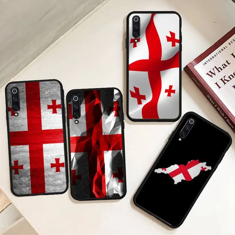 

Georgia flag Phone Case For Xiaomi Redmi note 7 8 9 11 t s 10 A pro lite funda shell coque cover