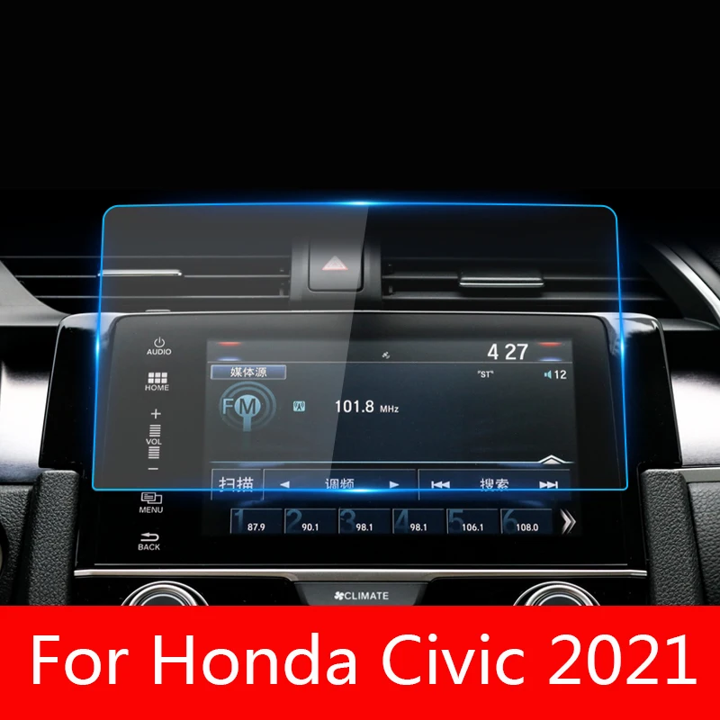 

For Honda Civic 2021 GPS navigation screen tempered glass protective film Auto interior sticker anti-scratch film