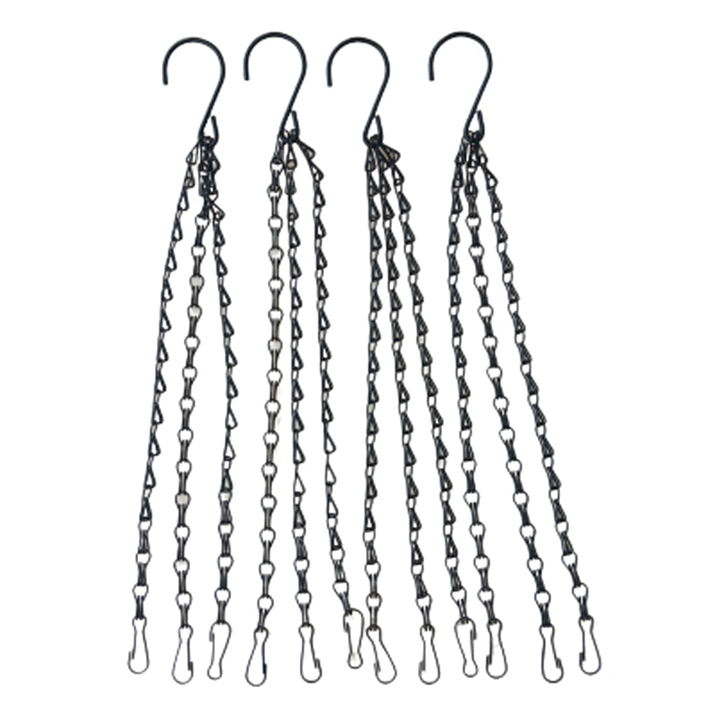 

Hanging Chains Flower Pot Basket Bird Feeders Ornaments Garden Plant Hangers