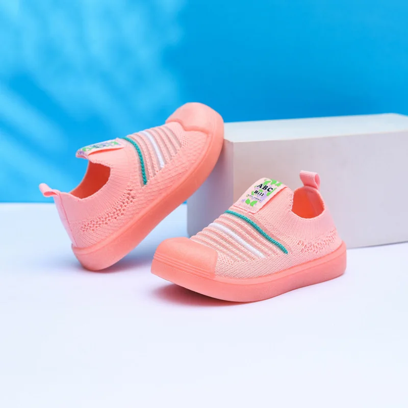 

Baby Sneakers Breathable Kids Leisure Shoes Soft Sole Slip-on Outdoor Toddler Walking Shoes Baby Loafers SXB008