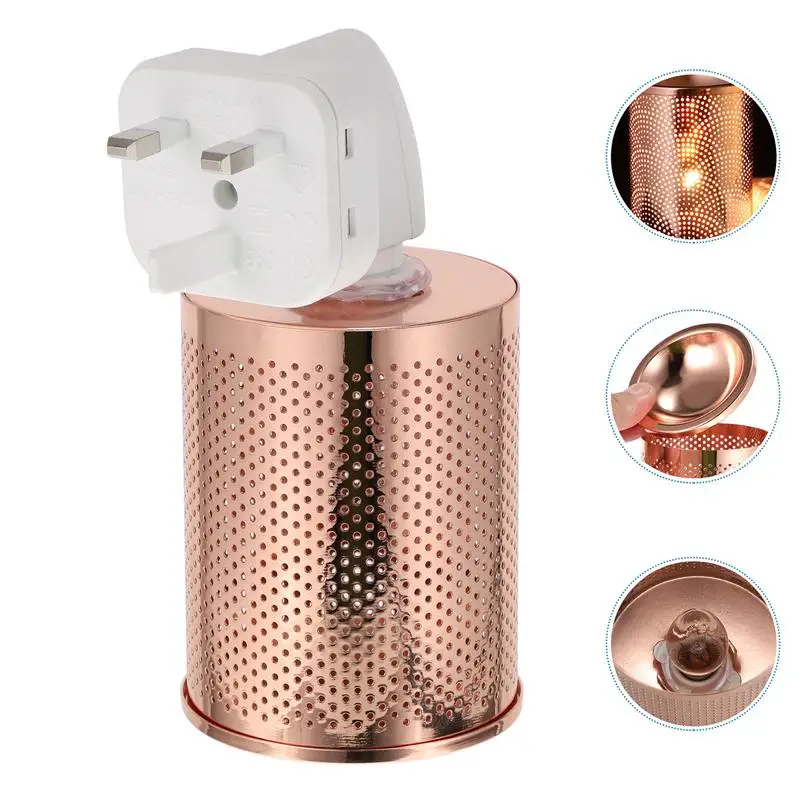 

Elegant Fragrance Light Round Pattern Fragrance Lamp Essential Oil Lamp UK Plug