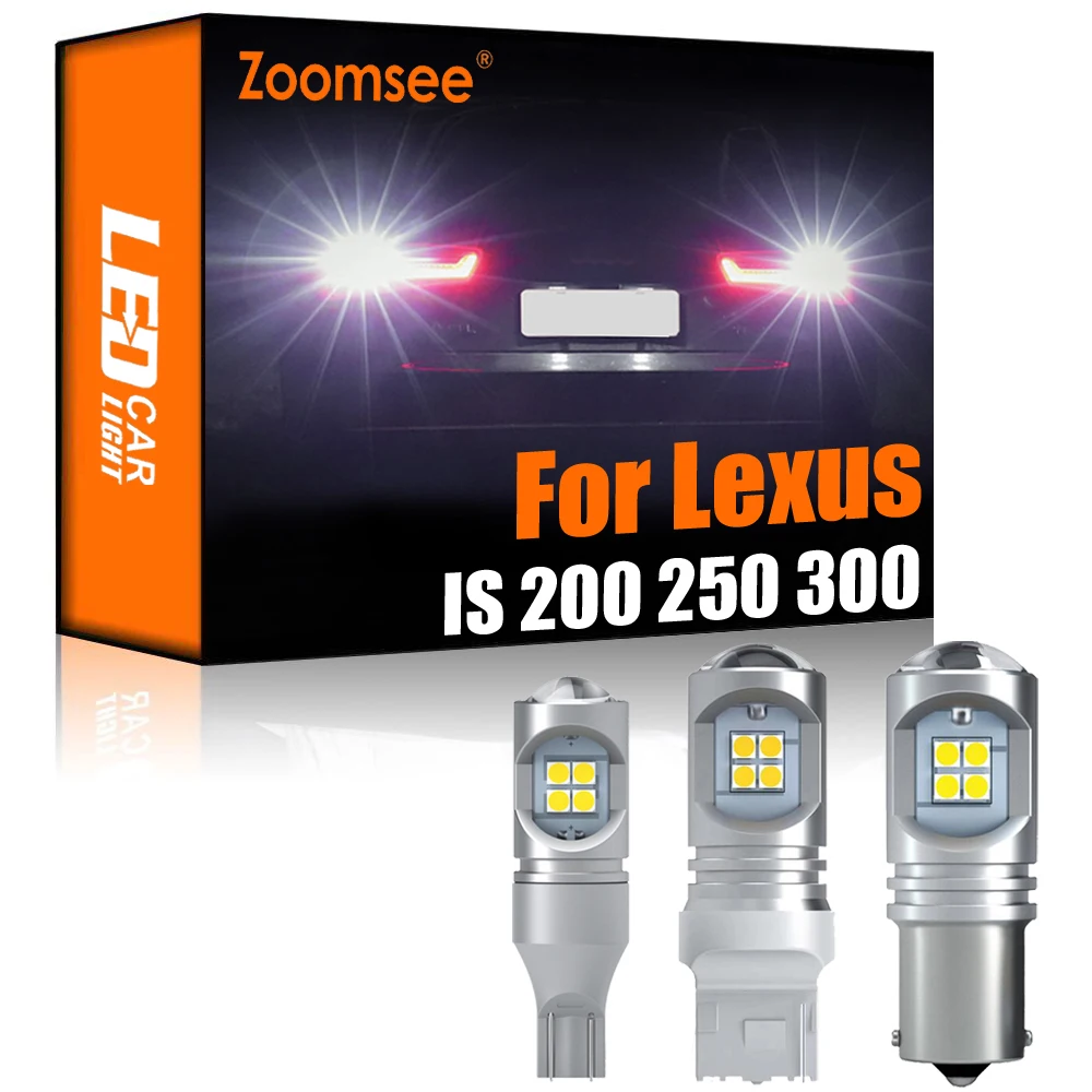 Zoomsee 2 шт. Белый светодиодный задний фонарь для Lexus IS 200 250 300 350 F 200t 2001-2018 Canbus внешний