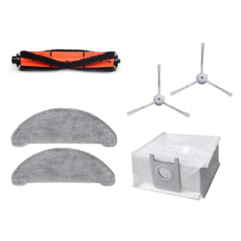 

For Roidmi Eve Plus Cleaning Sweeper, Hepa Filter, Main Brush,Side Brush, Dust Bag, Disposable Mop, Accessories