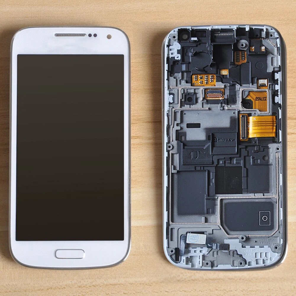 

Оригинальный ЖК-дисплей 4,3 "Super AMOLED для Samsung Galaxy S4 Mini I9190 i9192 i9195, ЖК-дисплей с сенсорным экраном и дигитайзером с рамкой