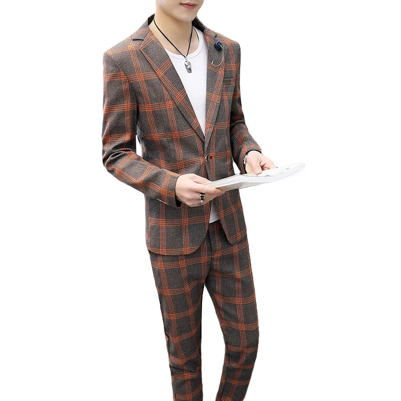 Мужской костюм Индивидуальный мужской парикмахерский Блейзер трендовая
