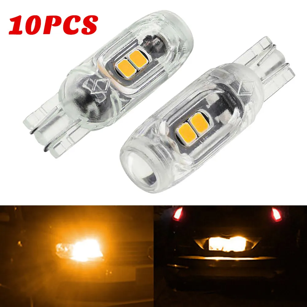 

Amber LED Bulbs Bulb Car Wedge 10Pcs 37.5x12x9(mm) 4500k DC 12V -24V Dome