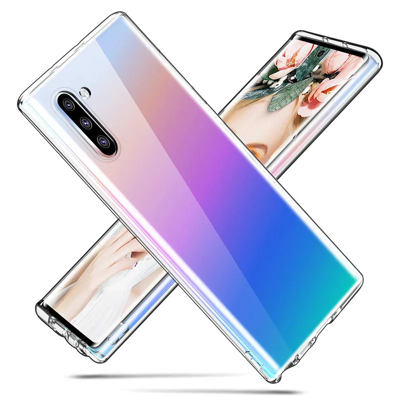 Прозрачный чехол для телефона из ТПУ Samsung Note 10/S10/S10E/S9/S8/Plus/Note 9/8/S7/S6/Edge/M10/20/30/40