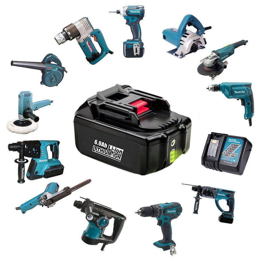 VANON 2 шт. для Makita 18 в 6000 мАч Ач перезаряжаемая батарея электроинструментов со