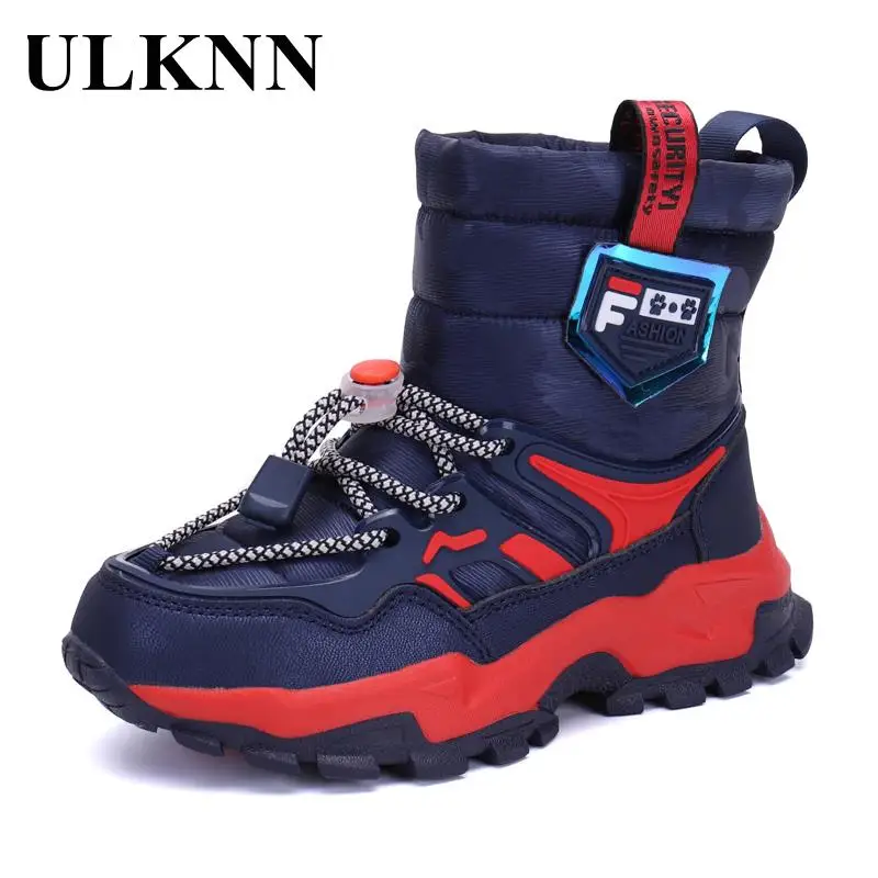 Winter Kids Snow Boots Waterproof Soft 