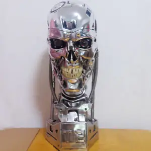Terminator Arnold T2 T800 Endoskeleton Skull Resin Statue Life Sized Bust LED | Игрушки и хобби