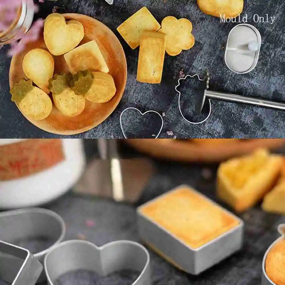 10 шт./компл. форма для печенья прямоугольная/эллипса/ананаса выпечки тортов штамп