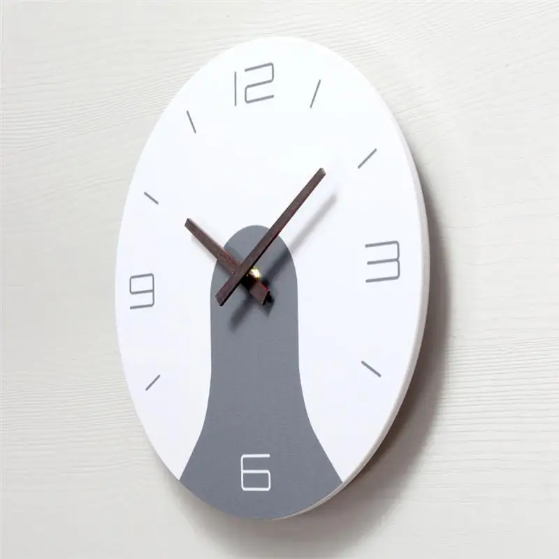 1 шт. стильные тихие часы расписанные настенные акриловые Абстрактные цветные